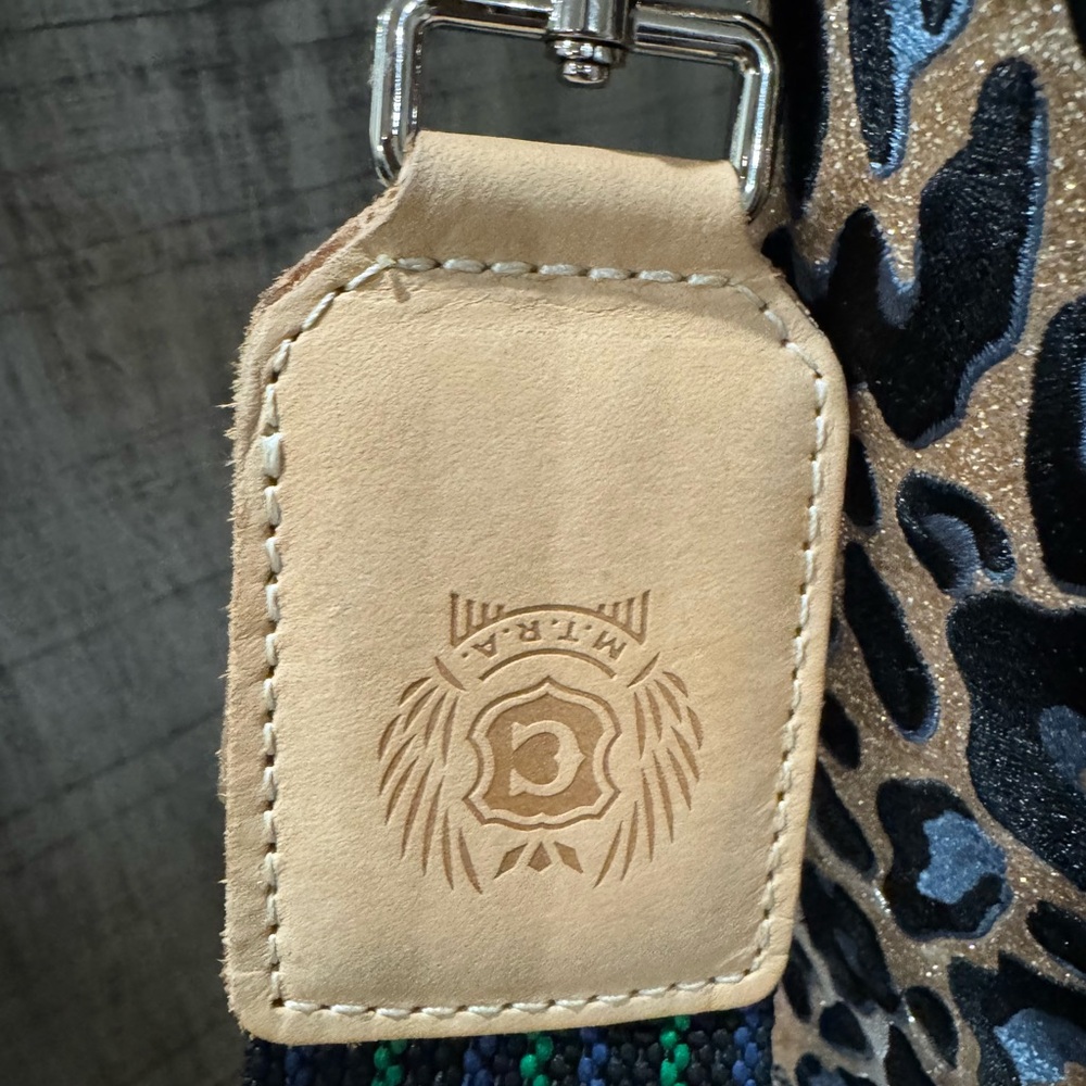 Consuela Leopard Print Tote with Tan and Green Accents - Picture 12 of 12